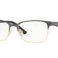 Vogue VO3940 Square Eyeglasses  5061-TOP DARK GREY/PALE GOLD 52-16-140 - Color Map grey