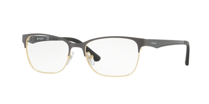 Vogue VO3940 Square Eyeglasses  5061-TOP DARK GREY/PALE GOLD 52-16-140 - Color Map grey