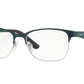 Vogue VO3940 Square Eyeglasses  5068-TOP DARK GREEN/SILVER 52-16-140 - Color Map green