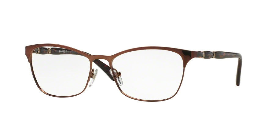 Vogue VO3987B Cat Eye Eyeglasses  811-BROWN 54-16-135 - Color Map brown