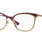 Vogue VO3999 Pillow Eyeglasses  994S-MATTE LT VIOLET/BRUSHED GOLD 52-18-135 - Color Map violet