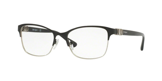 Vogue VO4050 Pillow Eyeglasses  352-TOP BLACK/SILVER 53-17-140 - Color Map black
