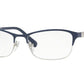 Vogue VO4057B Pillow Eyeglasses  5051-TOP BLUE/SILVER 54-17-140 - Color Map blue