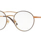 Vogue VO4059 Round Eyeglasses  5021-COPPER/BROWN 50-19-135 - Color Map brown