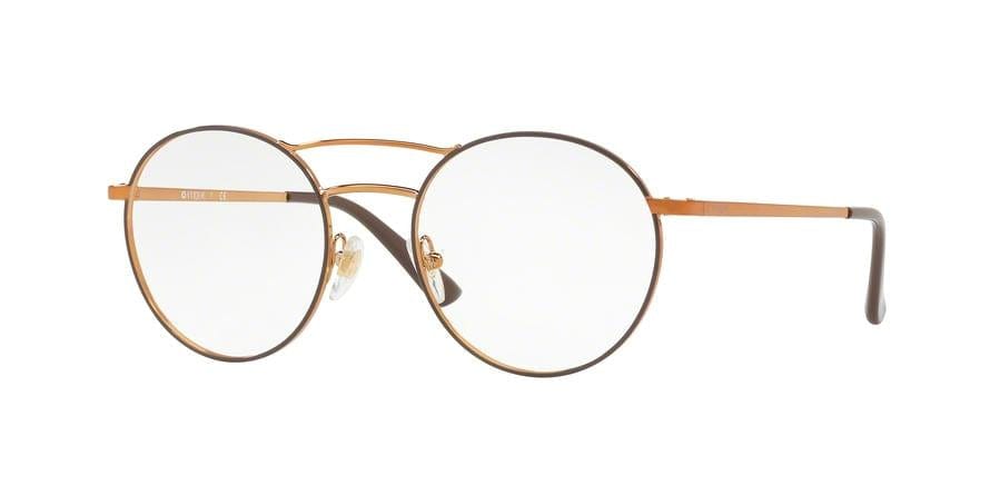 Vogue VO4059 Round Eyeglasses  5021-COPPER/BROWN 50-19-135 - Color Map brown