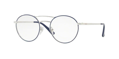 Vogue VO4059 Round Eyeglasses  5059-SILVER/BLUE 48-19-135 - Color Map blue