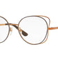 Vogue VO4068 Round Eyeglasses  5021-COPPER/BROWN 51-17-135 - Color Map brown