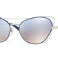 Vogue VO4070S Cat Eye Sunglasses  50597B-SILVER/BLUE 57-17-135 - Color Map blue