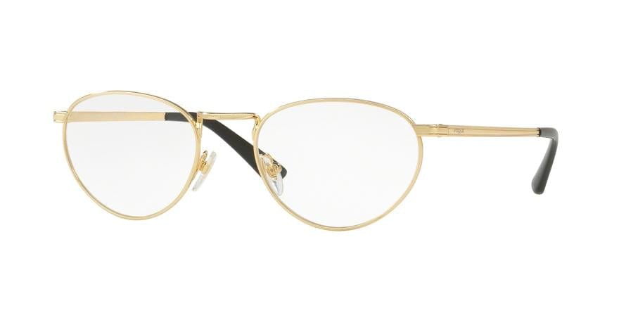 Vogue VO4084 Oval Eyeglasses  280-GOLD 52-20-135 - Color Map gold