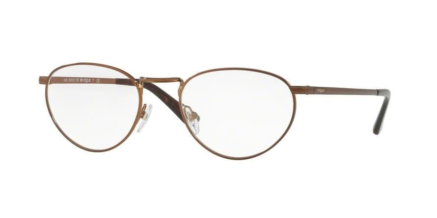 Vogue VO4084 Oval Eyeglasses  5074-COPPER LIGHT BROWN 52-20-135 - Color Map bronze/copper