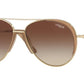 Vogue VO4097S Pilot Sunglasses  848/13-PALE GOLD 58-14-135 - Color Map light brown