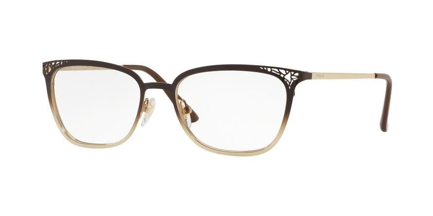 Vogue VO4103 Butterfly Eyeglasses  997-TOP BROWN GRAD ON PALE GOLD 52-17-135 - Color Map brown