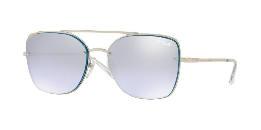 Vogue VO4112S Square Sunglasses  323/7A-SILVER 56-16-135 - Color Map silver
