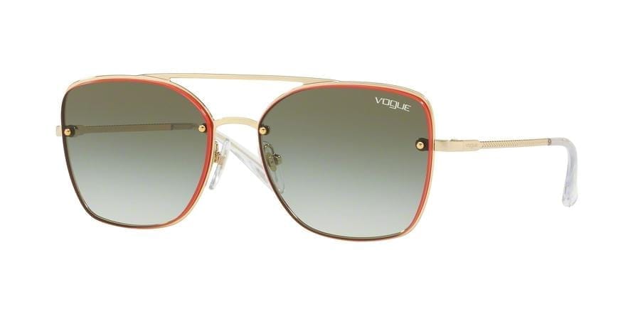 Vogue VO4112S Square Sunglasses  848/8E-PALE GOLD 56-16-135 - Color Map gold