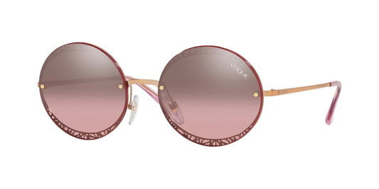 Vogue VO4118S Oval Sunglasses  50757A-ROSE GOLD 56-18-135 - Color Map pink