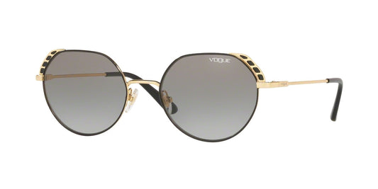 Vogue VO4133S Pillow Sunglasses  280/11-TOP GOLD/BLACK 53-19-135 - Color Map black