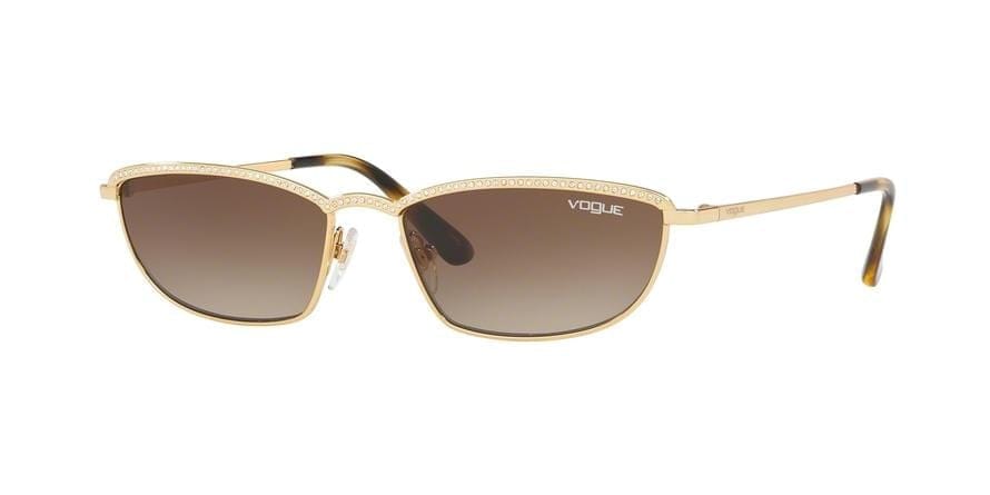 Vogue TAURA VO4139SB Pillow Sunglasses  280/13-GOLD 54-16-135 - Color Map gold