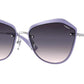 Vogue VO4159S Cat Eye Sunglasses  323/36-SILVER/VIOLET 55-17-135 - Color Map violet