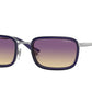 Vogue VO4166S Rectangle Sunglasses  548/70-GUNMETAL 49-19-135 - Color Map gunmetal