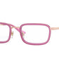 Vogue VO4166 Rectangle Eyeglasses  5075-ROSE GOLD 49-19-135 - Color Map pink