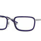 Vogue VO4166 Rectangle Eyeglasses  548-GUNMETAL 49-19-135 - Color Map gunmetal