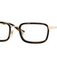 Vogue VO4166 Rectangle Eyeglasses  848-PALE GOLD 49-19-135 - Color Map gold