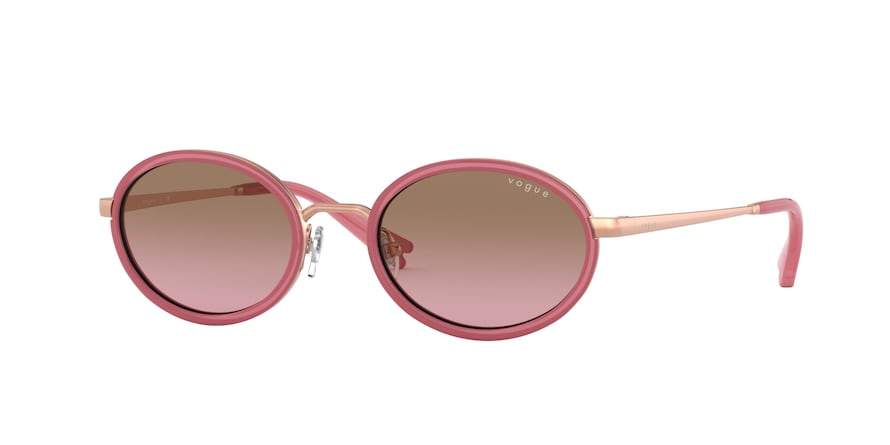 Vogue VO4167S Oval Sunglasses  507514-ROSE GOLD 48-19-135 - Color Map pink
