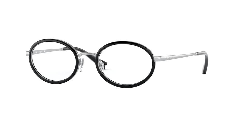 Vogue VO4167 Oval Eyeglasses  323-SILVER 48-19-135 - Color Map silver