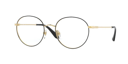 Vogue VO4177 Phantos Eyeglasses  280-TOP BLACK/GOLD 52-19-135 - Color Map black