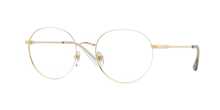 Vogue VO4177 Phantos Eyeglasses  5120-TOP WHITE/GOLD 52-19-135 - Color Map white