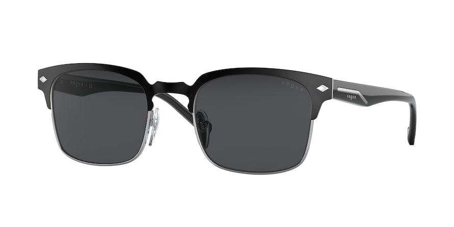 Vogue VO4194S Pillow Sunglasses  352S87-TOP BLACK MATTE/SILVER 52-21-145 - Color Map black