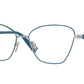 Vogue VO4195 Butterfly Eyeglasses  323-BLUE /SILVER 54-16-140 - Color Map blue