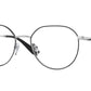 Vogue VO4209 Irregular Eyeglasses  323-TOP BLACK/SILVER 52-18-140 - Color Map black