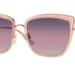 Vogue VO4223S Cat Eye Sunglasses  5152U6-ROSE GOLD/PINK TRANSPARENT 57-19-135 - Color Map pink