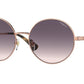 Vogue VO4227S Round Sunglasses  515236-ROSE GOLD 53-17-135 - Color Map pink