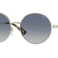 Vogue VO4227S Round Sunglasses  848/4L-PALE GOLD 53-17-135 - Color Map gold