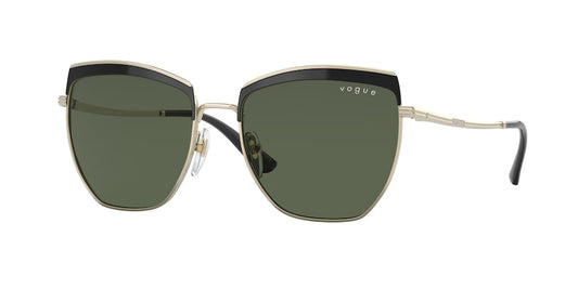 Vogue VO4234S Irregular Sunglasses  352/71-TOP BLACK/PALE GOLD 54-17-140 - Color Map black