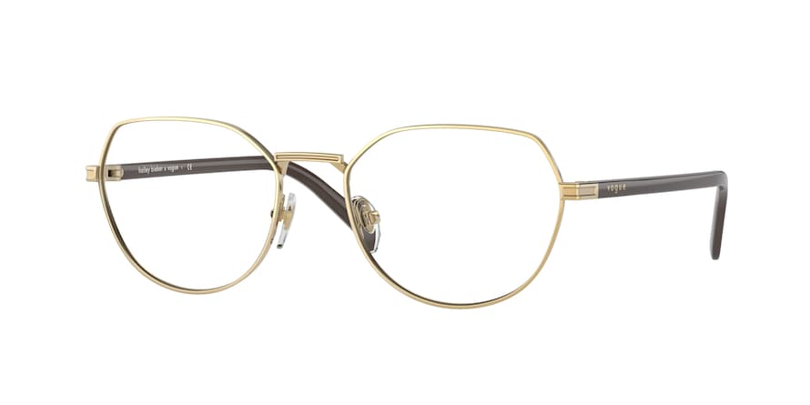 Vogue VO4243 Irregular Eyeglasses  280-GOLD 53-18-135 - Color Map gold