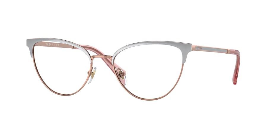 Vogue VO4250 Oval Eyeglasses  5175-TOP SILVER/ROSE GOLD 53-18-140 - Color Map silver