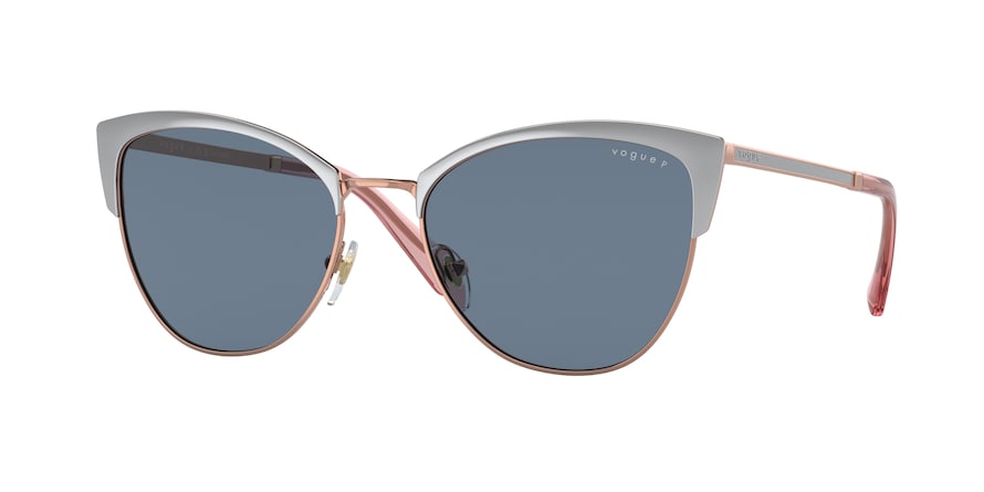 Vogue VO4251S Butterfly Sunglasses  51752V-TOP SILVER/ROSE GOLD 55-18-140 - Color Map silver