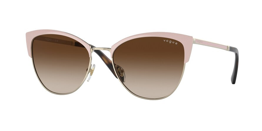 Vogue VO4251S Butterfly Sunglasses  517613-TOP BEIGE/PALE GOLD 55-18-140 - Color Map light brown