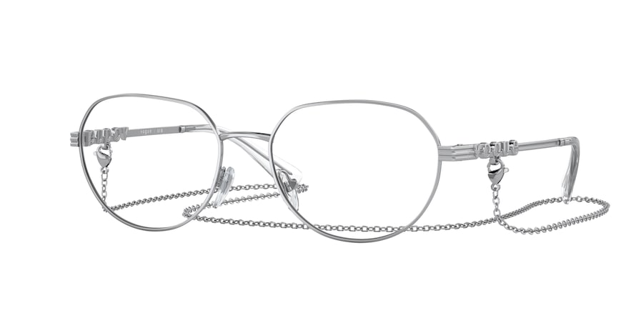 Vogue VO4259 Irregular Eyeglasses  323-SILVER 53-17-135 - Color Map silver