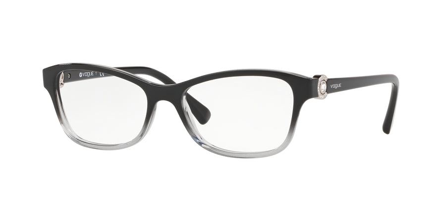 Vogue VO5002B Butterfly Eyeglasses  1880-TOP BLACK/ GREY TRANSPARENT 52-16-135 - Color Map black