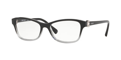 Vogue VO5002B Butterfly Eyeglasses  1880-TOP BLACK/ GREY TRANSPARENT 52-16-135 - Color Map black