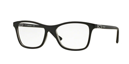 Vogue VO5028 Square Eyeglasses  2385-TOP BLACK/GREY TRANSPARENT 53-17-140 - Color Map black