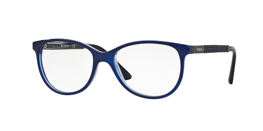 Vogue VO5030 Pillow Eyeglasses  2384-TOP BLUE/VIOLET TRANSPARENT 53-16-140 - Color Map blue