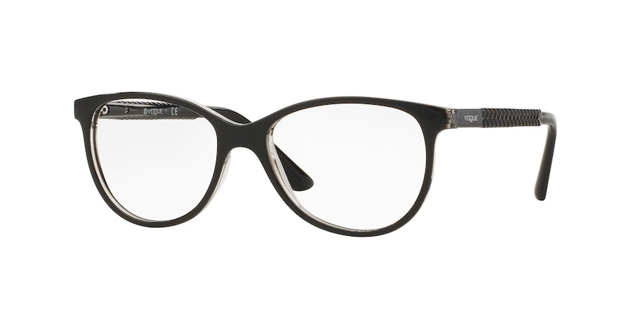 Vogue VO5030 Pillow Eyeglasses  W827-TOP BLACK/TRANSPARENT 53-16-140 - Color Map black