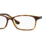 Vogue VO5053 Pillow Eyeglasses  W656-DARK HAVANA 51-16-135 - Color Map havana