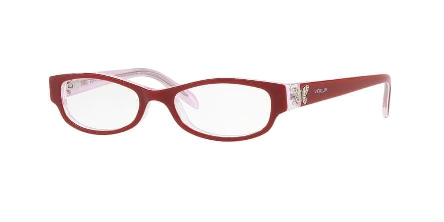 Vogue VO5082 Pillow Eyeglasses  2586-TOP RED/WHITE/PINK TRANSP 45-16-125 - Color Map pink