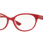Vogue VO5103 Pillow Eyeglasses  2470-TOP RED/RED TRANSPARENT 53-17-140 - Color Map red